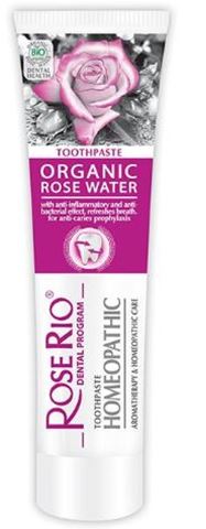 Homeopatická zubní pasta Organic Rose Water
